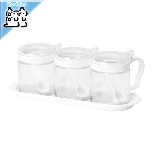 Ikea Original Barkorg ベールコリ スパイス瓶 ガラス プラスチック 36 Cl 3 ピース Ikea Shop Polori 通販 Yahoo ショッピング