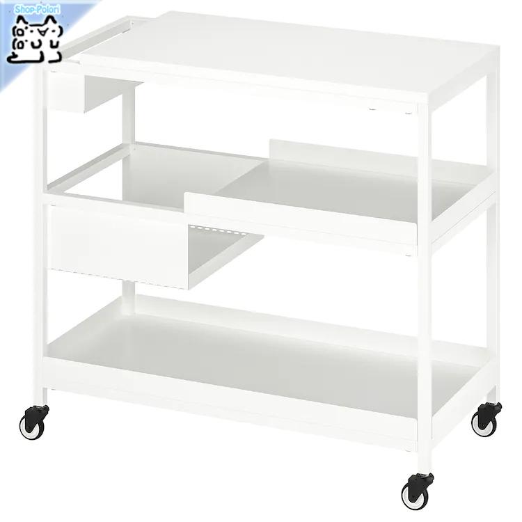 イケア IKEA - TROTTEN -トロッテン- ワゴン ホワイト 80x40 cm イケア IKEA - TROTTEN -トロッテン- ワゴン ホワイト 80x40 cm