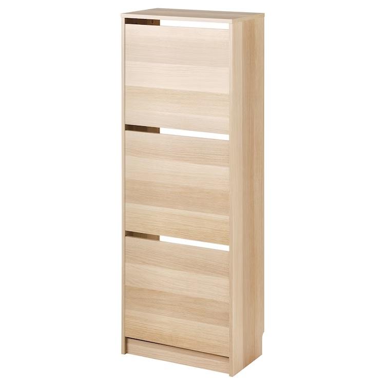 イケア（IKEA） IKEA - - BISSA -ビッサ- シューズボックス3段 オーク
