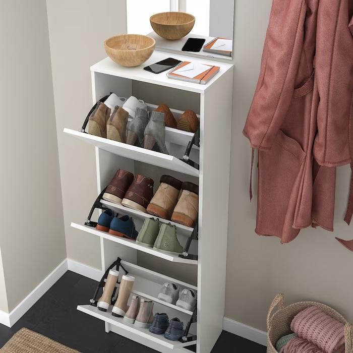 イケア（IKEA） IKEA - - BISSA -ビッサ- シューズボックス3段
