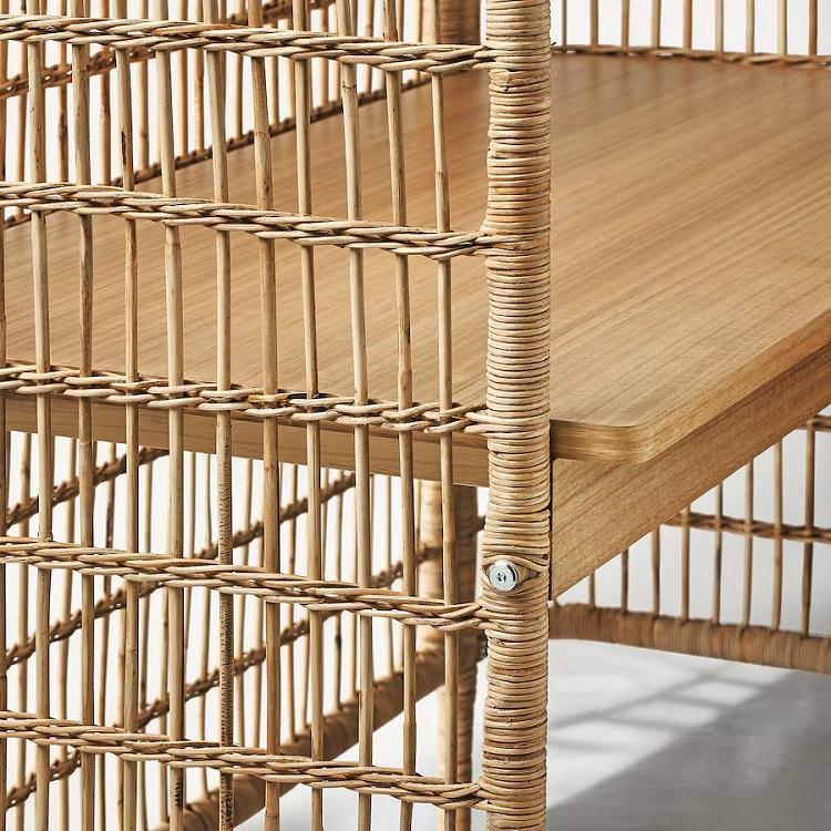 イケア（IKEA） IKEA - - FRYKSAS -フリークソース- デスク 籐 110x54