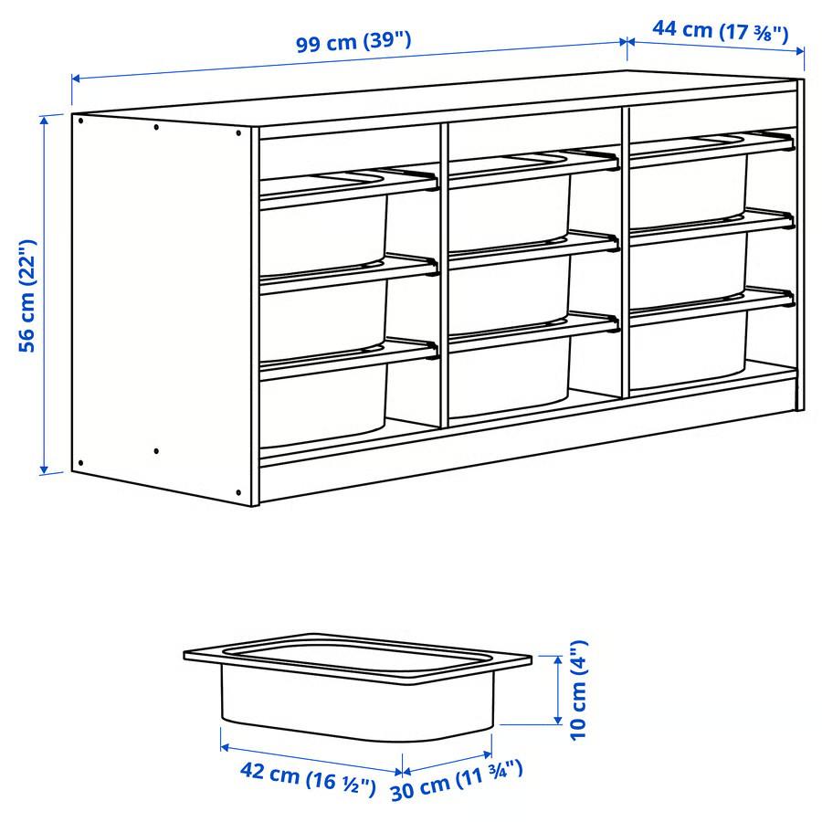 イケア（IKEA） 【 IKEA - イケア -】TROFAST - トロファスト - 収納