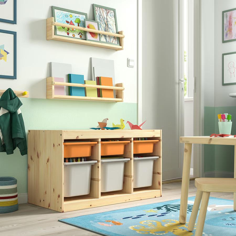 送料込み新品　要組立TROFAST トロファスト　収納コンビネーション　IKEA TROFAST トロファスト 収納コンビネーション, ホワイト/ホワイト