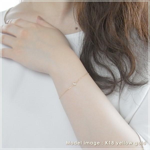 ブレスレット レディース ダイヤモンド 18金 18k k18 プレゼント 記念