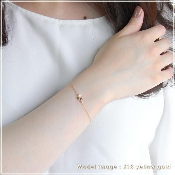 ブレスレット レディース ダイヤモンド 18金 18k k18 プレゼント 記念日 誕生日 30代 40代 50代 60代 彼女 妻 女性 「バタフライ」の画像