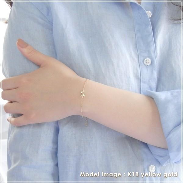 ブレスレット レディース ダイヤモンド 18金 18k k18 プレゼント 記念日 誕生日 30代 40代 50代 60代 彼女 妻 女性 「バタフライ」の画像
