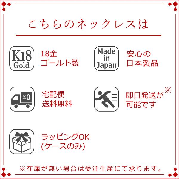 ネックレス レディース 18金 K18 18k プレゼント 記念日 誕生日 30代 40代 50代 60代 彼女 妻 女性「ディミ」の画像