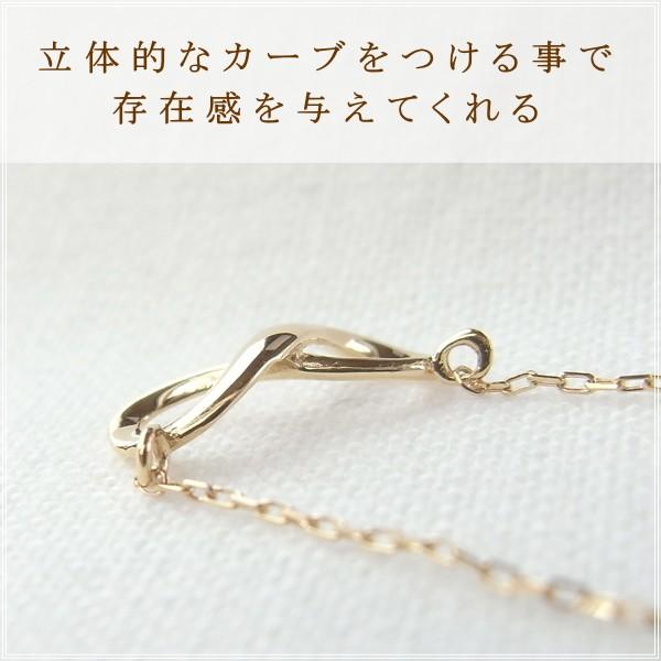 ネックレス レディース 18金 K18 18k プレゼント 記念日 誕生日 30代 40代 50代 60代 彼女 妻 女性「アンフィニ」の画像