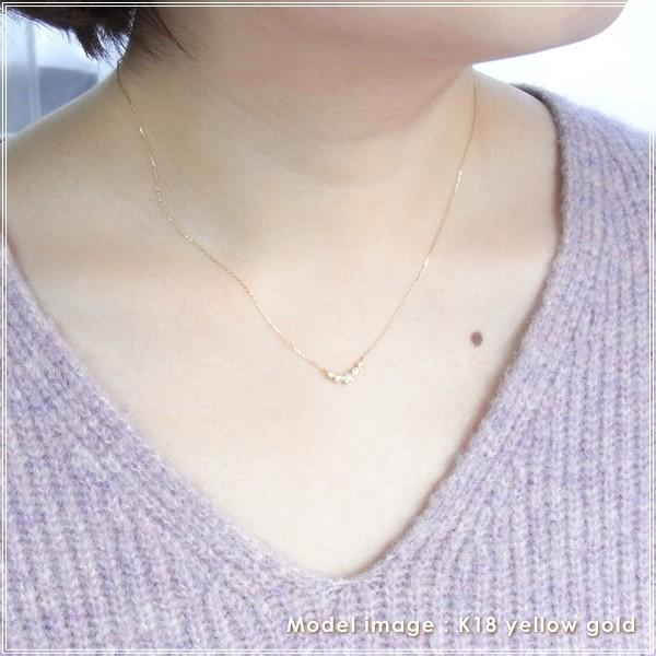 ネックレス レディース ダイヤモンド 18金 K18 18k プレゼント 記念日 誕生日 30代 40代 50代 60代 彼女 妻 女性「サーラ」の画像