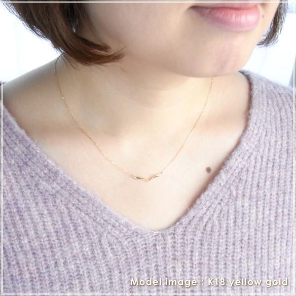 ネックレス レディース 18金 K18 18k プレゼント 記念日 誕生日 30代 40代 50代 60代 彼女 妻 女性「ティナ」の画像