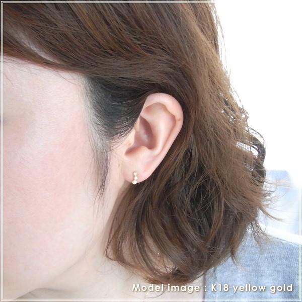 ピアス レディース 18金 ダイヤモンド 18k k18 プレゼント 記念日 誕生日 30代 40代 50代 60代 彼女 妻 女性 「シア」の画像