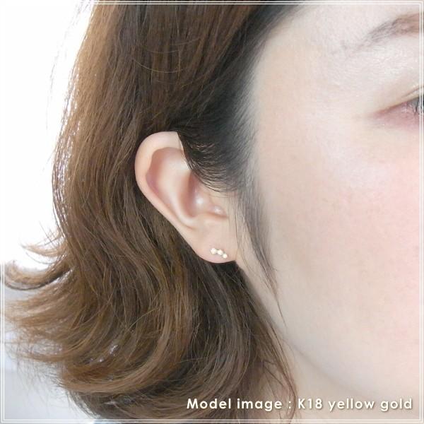 ピアス レディース 18金 ダイヤモンド 18k k18 プレゼント 記念日 誕生日 30代 40代 50代 60代 彼女 妻 女性 「シア」の画像