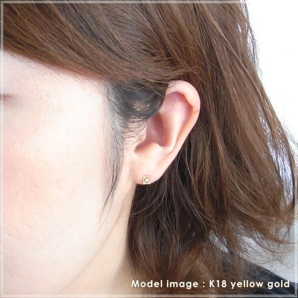 ピアス レディース 18金 ダイヤモンド 18k k18 プレゼント 記念日 誕生日 30代 40代 50代 60代 彼女 妻 女性 「カレ」_1