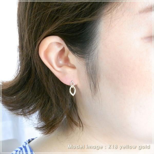 ピアス レディース 18金 18k k18 プレゼント 記念日 誕生日 30代 40代 50代 60代 彼女 妻 女性 「マルト」の画像