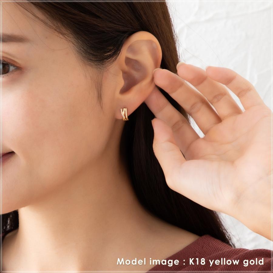 ピアス レディース 18金 ダイヤモンド 18k k18 プレゼント 記念日 誕生