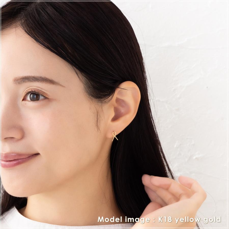 ピアス レディース 18金 18k k18 プレゼント 記念日 誕生日 30代 40代 50代 60代 彼女 妻 女性 「マーヤ」の画像
