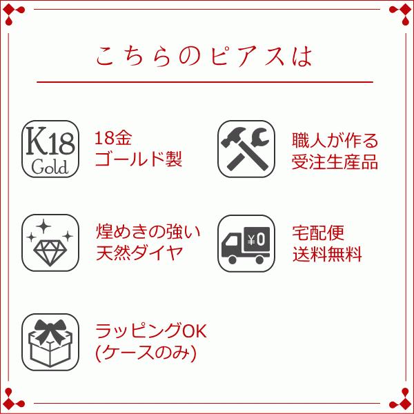 ピアス レディース 18金 ダイヤモンド 18k k18 プレゼント 記念日 誕生日 30代 40代 50代 60代 彼女 妻 女性 「ドロップ」の画像