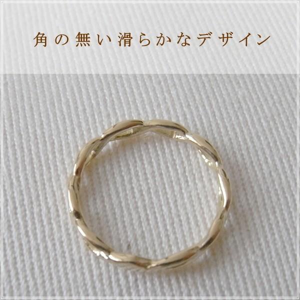 指輪 レディース ピンキーリング 18金 18k k18 プレゼント 記念日 誕生日 30代 40代 50代 60代 彼女 妻 女性 小指 「イスキア」の画像