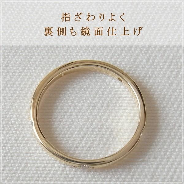指輪 レディース ピンキーリング ダイヤモンド 18金 18k k18