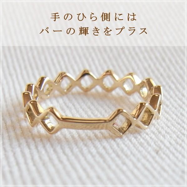 指輪 レディース ピンキーリング 18金 18k k18 プレゼント 記念日 誕生日 30代 40代 50代 60代 彼女 妻 女性 小指 「ロメオ」の画像