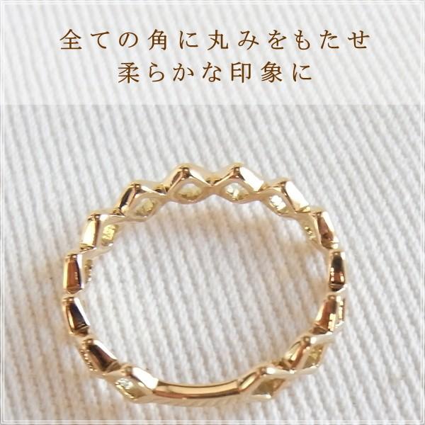 指輪 レディース ピンキーリング 18金 18k k18 プレゼント 記念日 誕生日 30代 40代 50代 60代 彼女 妻 女性 小指 「ロメオ」の画像