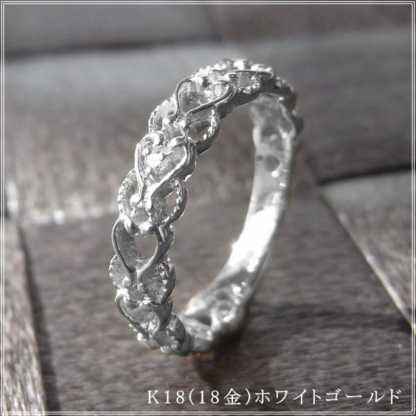 指輪 レディース ピンキーリング ダイヤモンド 18金 18k k18 プレゼント 記念日 誕生日 30代 40代 50代 60代 彼女 妻 女性 「アイリン」の画像