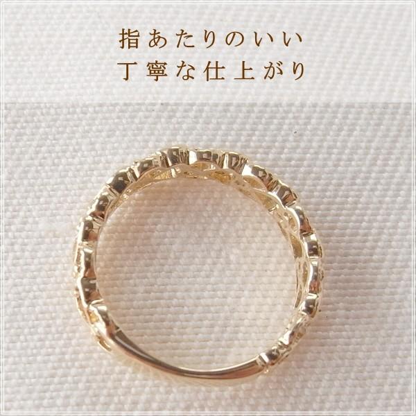 指輪 レディース ピンキーリング ダイヤモンド 18金 18k k18 プレゼント 記念日 誕生日 30代 40代 50代 60代 彼女 妻 女性 「アイリン」の画像