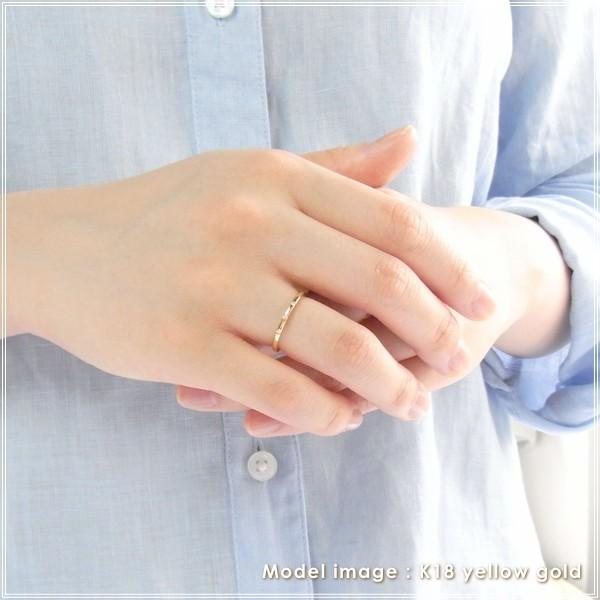 指輪 レディース リング ダイヤモンド 18金 18k k18 プレゼント 記念日 誕生日 30代 40代 50代 60代 彼女 妻 女性 中指 薬指 「クロネ」の画像