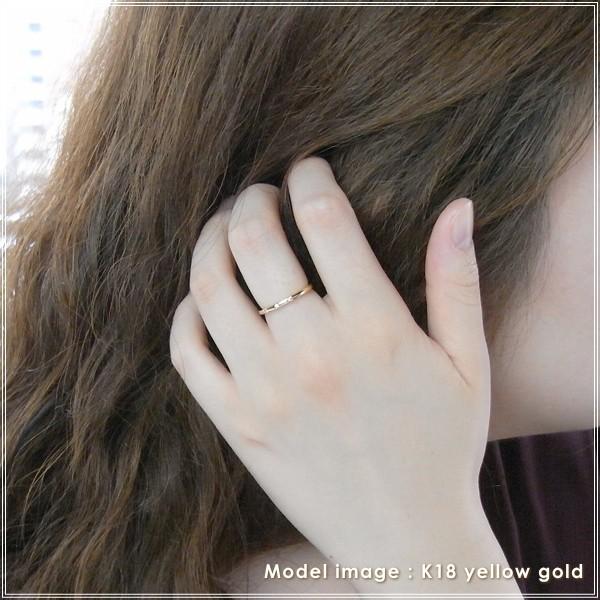 指輪 レディース リング ダイヤモンド 18金 18k k18 プレゼント 記念日 誕生日 30代 40代 50代 60代 彼女 妻 女性 中指 薬指 「クロネ」の画像