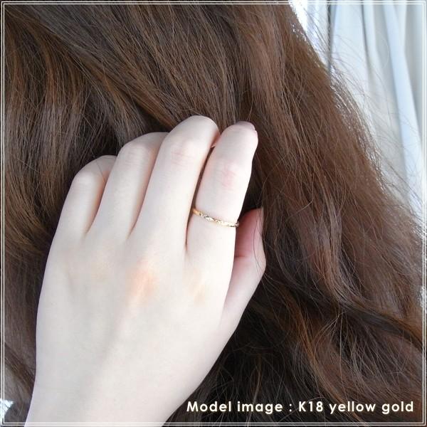 指輪 レディース リング 18金 18k k18 プレゼント 記念日 誕生日 30代 40代 50代 60代 彼女 妻 女性 人差し指 中指 薬指 「フルゴル」の画像