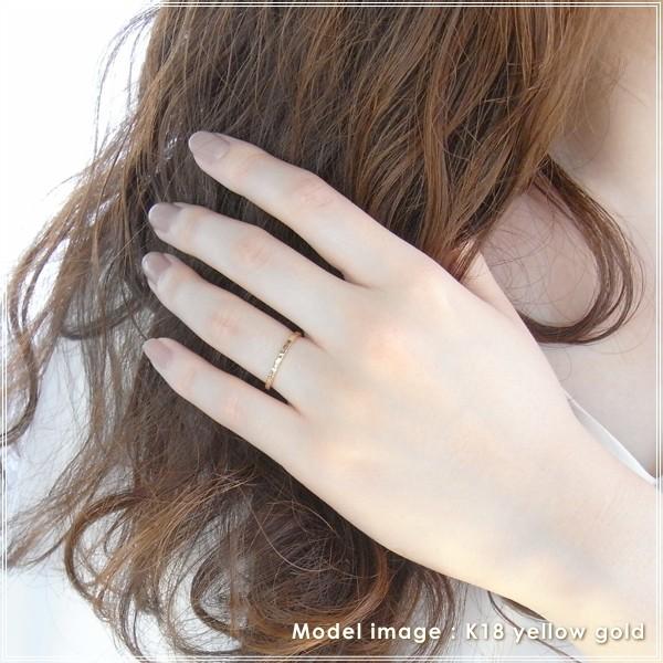 指輪 レディース リング 18金 18k k18 プレゼント 記念日 誕生日 30代 40代 50代 60代 彼女 妻 女性 人差し指 中指 薬指 「フルゴル」の画像