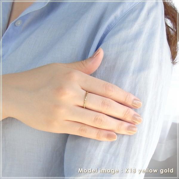 指輪 レディース リング 18金 18k k18 プレゼント 記念日 誕生日 30代 40代 50代 60代 彼女 妻 女性 人差し指 中指 薬指 「フルゴル」の画像