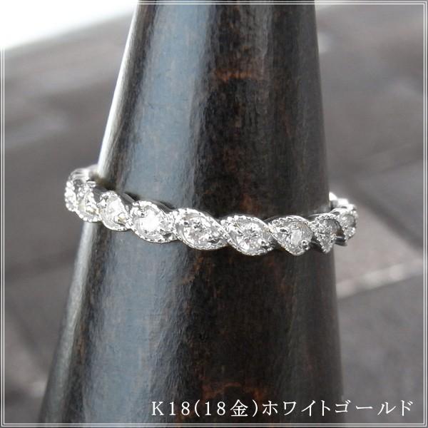 指輪 レディース リング ダイヤモンド 18金 18k k18 プレゼント 記念日 誕生日 30代 40代 50代 60代 彼女 妻 女性 中指 薬指 「イシュミ」の画像