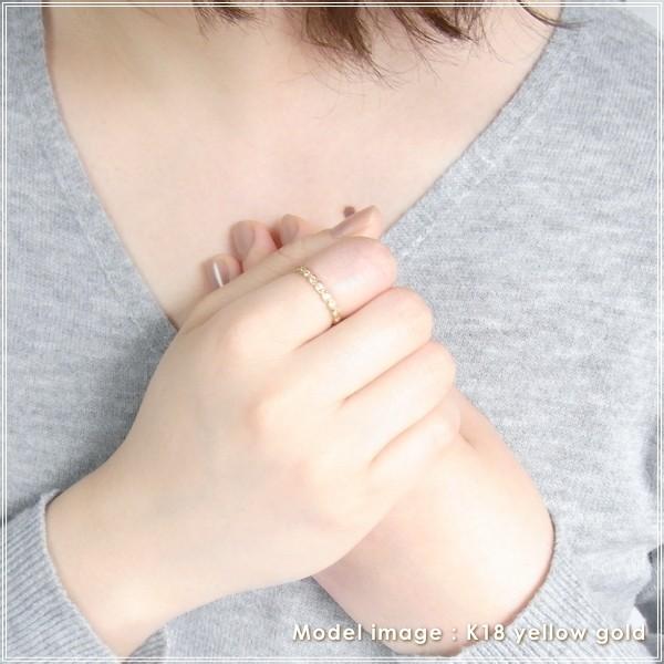 指輪 レディース リング ダイヤモンド 18金 18k k18 プレゼント 記念日 誕生日 30代 40代 50代 60代 彼女 妻 女性 中指 薬指 「イシュミ」の画像