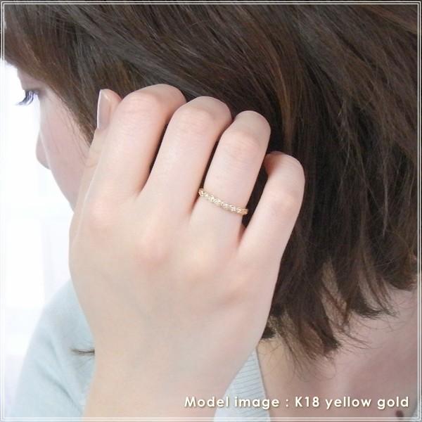 指輪 レディース リング ダイヤモンド 18金 18k k18 プレゼント 記念日 誕生日 30代 40代 50代 60代 彼女 妻 女性 中指 薬指 「イシュミ」の画像