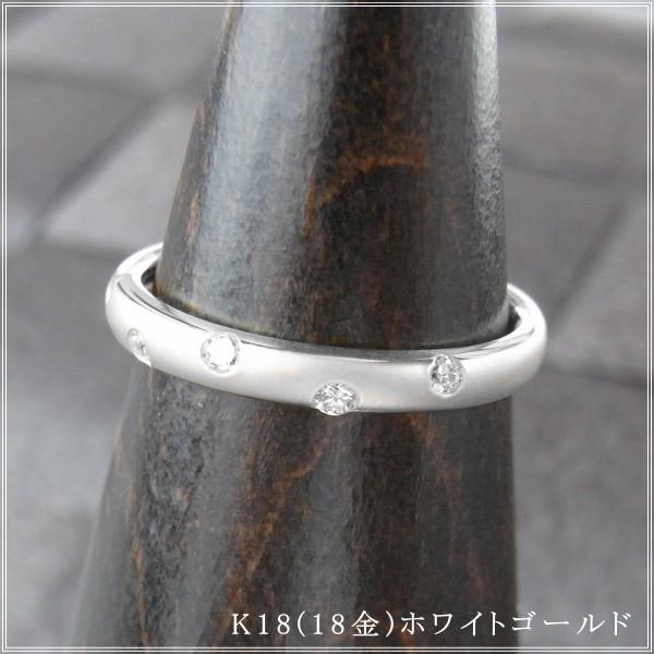 指輪 レディース リング ダイヤモンド 18金 18k k18 プレゼント 記念日 誕生日 30代 40代 50代 60代 彼女 妻 女性 中指 薬指 「フェム」の画像