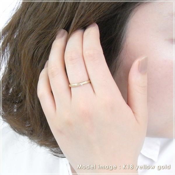 指輪 レディース リング ダイヤモンド 18金 18k k18 プレゼント 記念日 誕生日 30代 40代 50代 60代 彼女 妻 女性 中指 薬指 「フェム」の画像