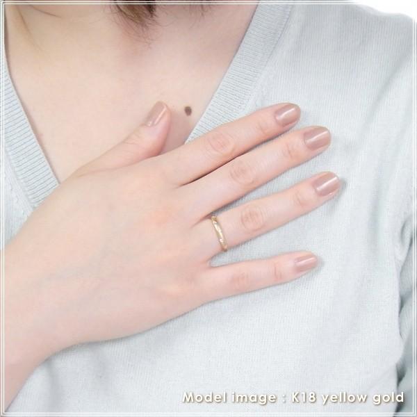 指輪 レディース リング ダイヤモンド 18金 18k k18 プレゼント 記念日 誕生日 30代 40代 50代 60代 彼女 妻 女性 中指 薬指 「フェム」の画像