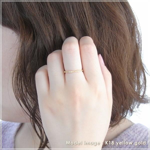 指輪 レディース リング ダイヤモンド 18金 18k k18 プレゼント 記念日 誕生日 30代 40代 50代 60代 彼女 妻 女性 中指 薬指 「エコル」の画像