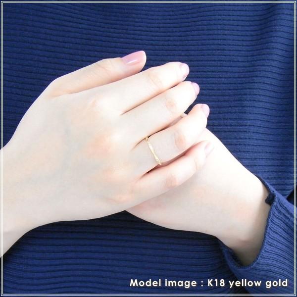 指輪 レディース リング ダイヤモンド 18金 18k k18 プレゼント 記念日 誕生日 30代 40代 50代 60代 彼女 妻 女性 中指 薬指 「エコル」の画像