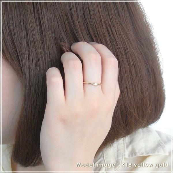 指輪 レディース リング 18金 18k k18 プレゼント 記念日 誕生日 30代 40代 50代 60代 彼女 妻 女性 人差し指 中指 薬指 「ロロ」_2