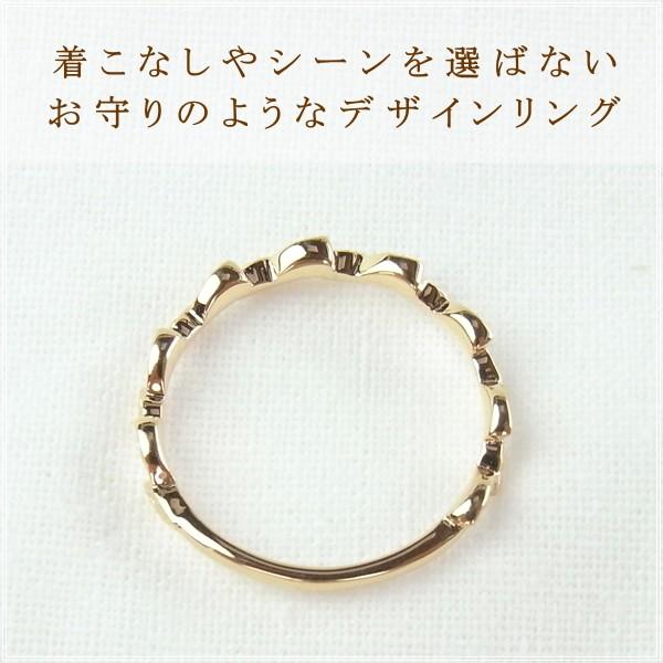指輪 レディース リング 18金 18k k18 プレゼント 記念日 誕生日 30代 40代 50代 60代 彼女 妻 女性 人差し指 中指 薬指 「メル」の画像