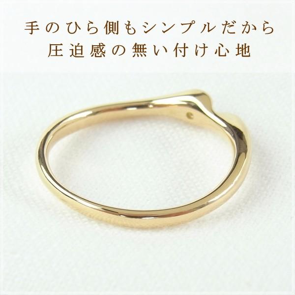 指輪 レディース リング ダイヤモンド 18金 18k k18 プレゼント 記念日 誕生日 30代 40代 50代 60代 彼女 妻 女性 中指 薬指 「エーク」の画像