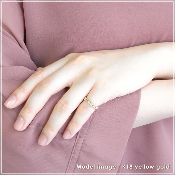 指輪 レディース ピンキーリング 18金 18k k18 プレゼント 記念日 誕生日 30代 40代 50代 60代 彼女 妻 女性 小指 「ディラ」の画像