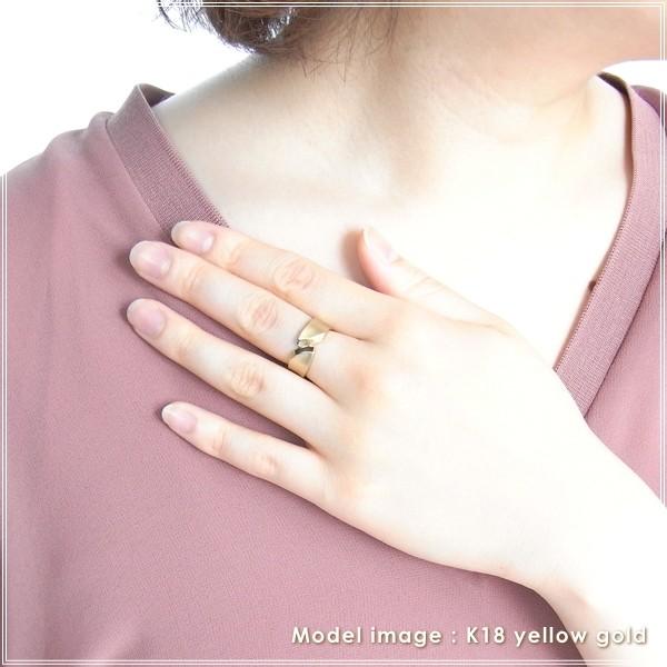 指輪 レディース リング 18金 18k k18 プレゼント 記念日 誕生日 30代 40代 50代 60代 彼女 妻 女性 人差し指 中指 薬指 「マテーノ」の画像