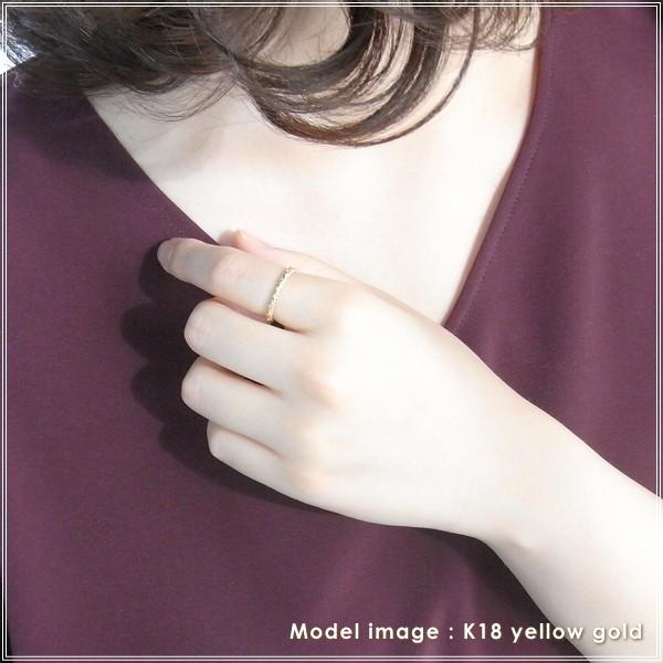 指輪 レディース リング 18金 18k k18 プレゼント 記念日 誕生日 30代 40代 50代 60代 彼女 妻 女性 人差し指 中指 薬指 「アン」の画像