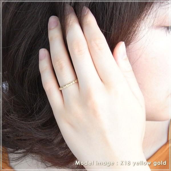 指輪 レディース リング 18金 18k k18 プレゼント 記念日 誕生日 30代 40代 50代 60代 彼女 妻 女性 人差し指 中指 薬指 「アン」の画像