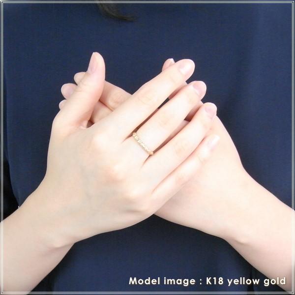 指輪 レディース リング 18金 18k k18 プレゼント 記念日 誕生日 30代 40代 50代 60代 彼女 妻 女性 人差し指 中指 薬指 「アン」の画像