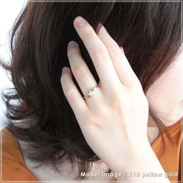 指輪 レディース リング ダイヤモンド 18金 18k k18 プレゼント 記念日 誕生日 30代 40代 50代 60代 彼女 妻 女性 中指 薬指 「カリナ」の画像