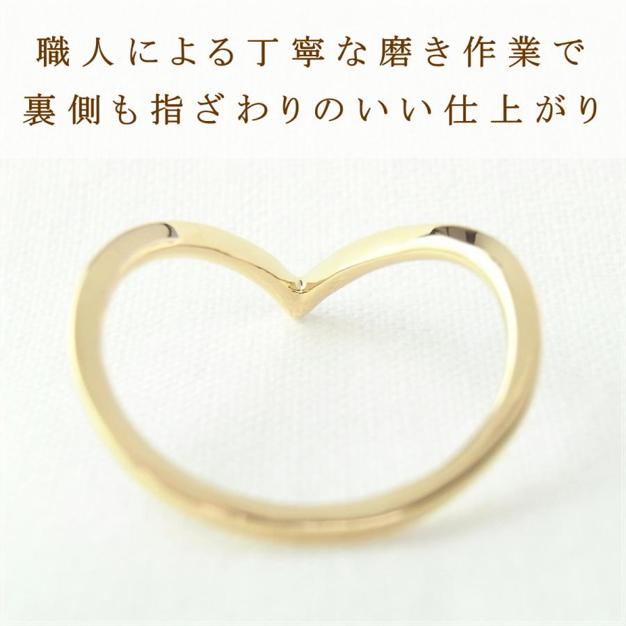 指輪 レディース リング 18金 18k k18 プレゼント 記念日 誕生日 30代 40代 50代 60代 彼女 妻 女性 人差し指 中指 薬指 「ハンナ」の画像